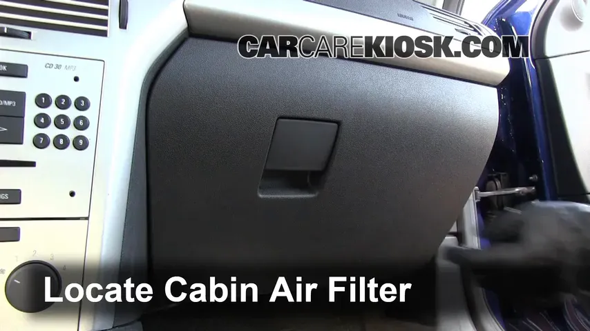2008 Saturn Astra XR 1.8L 4 Cyl. (4 Door) Air Filter (Cabin) Replace